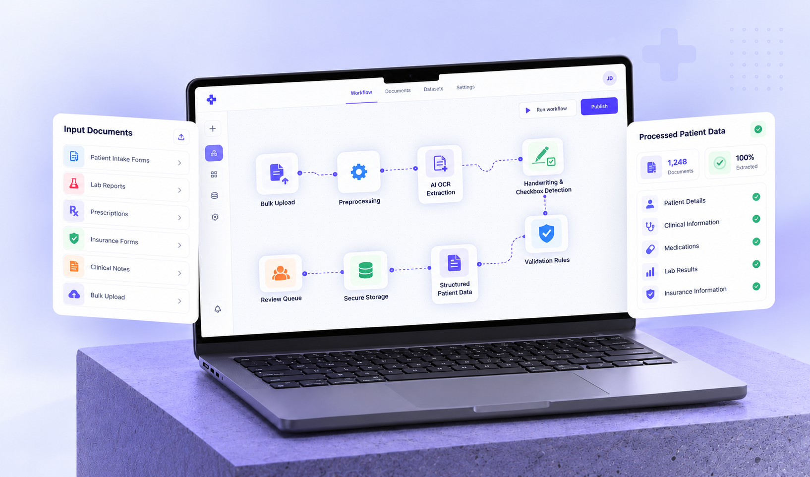 How a Healthcare Organization Achieved 95% Less Manual Data Entry and Under-5-Minute Document Processing With AI OCR case study preview